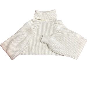 Elegant White Turtleneck Sweater